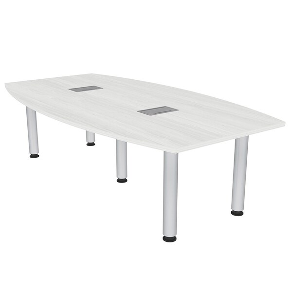 Skutchi Designs 45.25 in W, 84 in L, 29 in H, Engineered Wood Top, White H-BOT-4684-PT-WC-EL - main